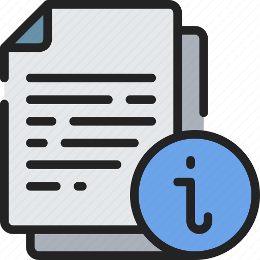 Document, documentation, files, info, information, note icon - Download on Iconfinder