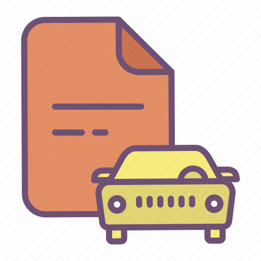 Car, documents icon - Download on Iconfinder on Iconfinder