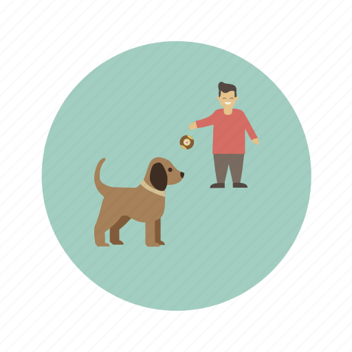 Animals, ball, dog, man, pet icon - Download on Iconfinder