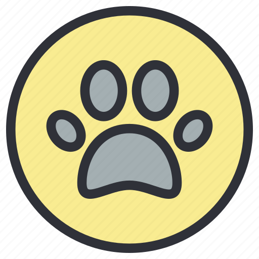 Foot, paw, wildlife, wild, footprint, dog, animal icon - Download on Iconfinder