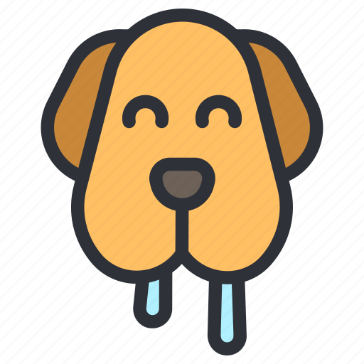Wild, wildlife, puppy, nature, drooling, drool, dog icon - Download on Iconfinder