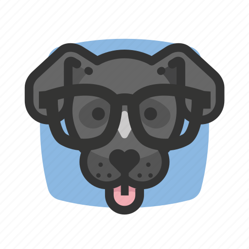 Dog, avatar, glasses, nerd, eyeglasses, reading, pet icon - Download on Iconfinder