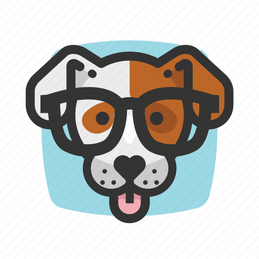 Dog, avatar, glasses, nerd, pet, puppy, reading icon - Download on Iconfinder
