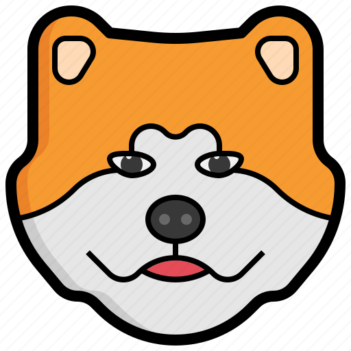 Akita, dog, pets, mammal, animal, kingdom, zoology icon - Download on Iconfinder