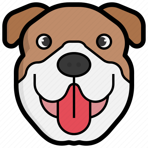 Bulldog, dog, pets, animal, kingdom, mammal, breed icon - Download on Iconfinder