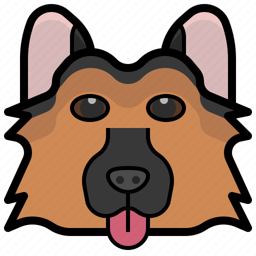 German, shepherd, dog, breed, animal, kingdom, pet icon - Download on Iconfinder