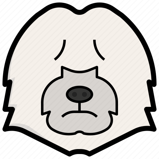 Old, english, sheepdog, pet, dog, animal, kingdom icon - Download on Iconfinder