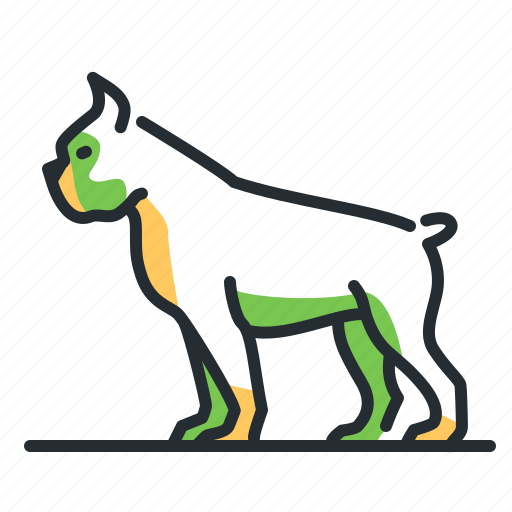 Boxer, breed, canine, dog icon - Download on Iconfinder