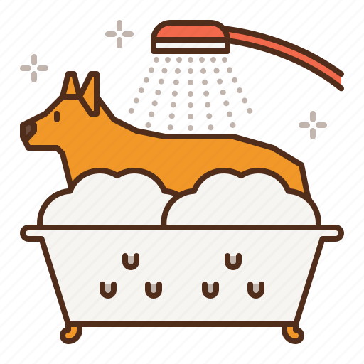 Dog, salon, spa, bath, shower, groom, grooming icon - Download on Iconfinder