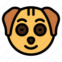 happy, dog, animal, wildlife, emoji