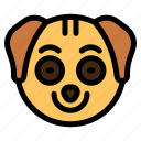 smile, dog, animal, wildlife, emoji