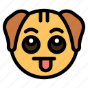 funny, dog, animal, wildlife, emoji