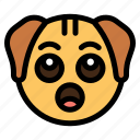yawn, dog, animal, wildlife, emoji