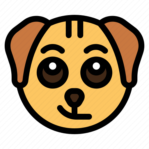 Smirk, dog, animal, wildlife, emoji icon - Download on Iconfinder