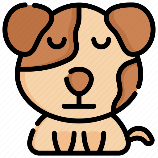 Calm, feelings, dog, emotion, animal icon - Download on Iconfinder