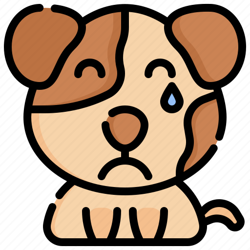 Cry, dog, feelings, emotion, animal icon - Download on Iconfinder