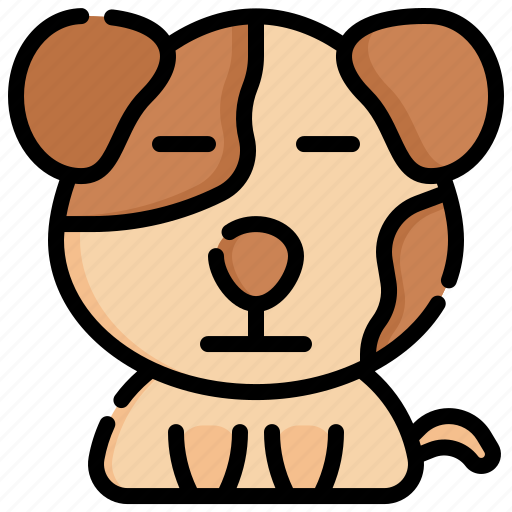 Neutral, feelings, dog, emotion, animal icon - Download on Iconfinder