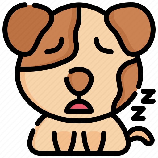 Sleep, dog, feelings, emotion, animal icon - Download on Iconfinder