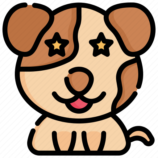 Smileys, star, dog, feelings, emotion, animal icon - Download on Iconfinder