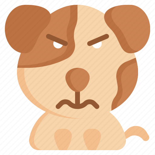 Angry, feelings, dog, emotion, animal icon - Download on Iconfinder