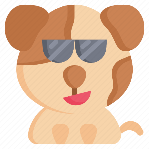 Cool, dog, feelings, emotion, animal icon - Download on Iconfinder