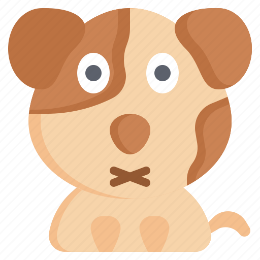 Silence, dog, feelings, emotion, animal icon - Download on Iconfinder