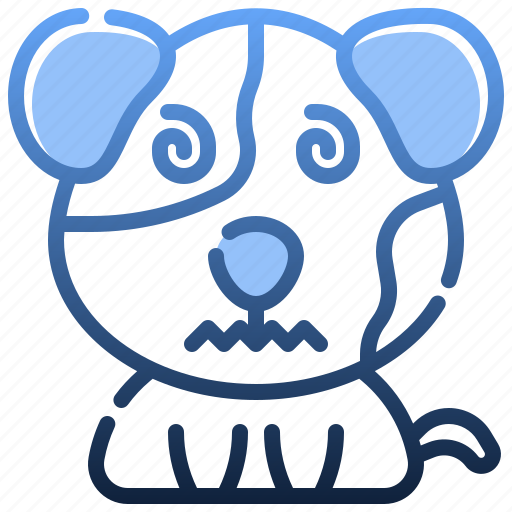 Dizzy, feelings, dog, emotion, animal icon - Download on Iconfinder
