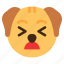 pain, dog, animal, wildlife, emoji 