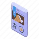 package, dog, food, isometric