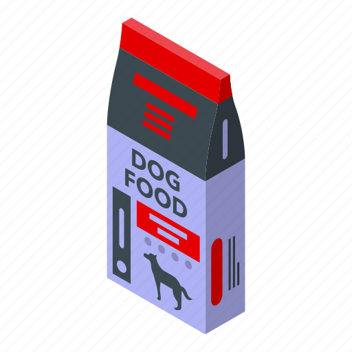 Animal, dog, food, isometric icon - Download on Iconfinder