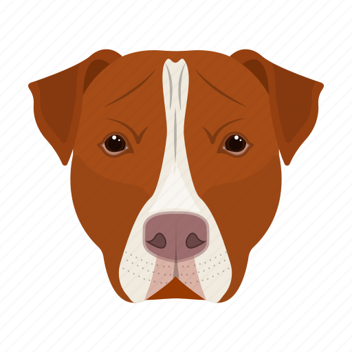 Animal, breed, dog, domestic, muzzle, pet, staffordshire icon - Download on Iconfinder