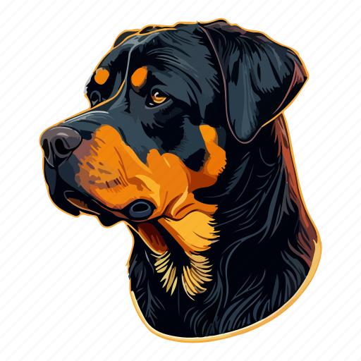 Dog, pet, puppy, breed, animal, rottweiler, avatar icon - Download on Iconfinder