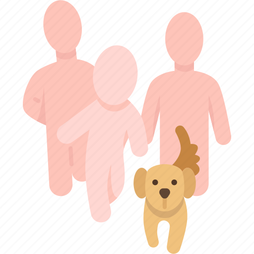 Dog, pet, family, happy, enjoyment icon - Download on Iconfinder