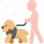 dog, walking, leash, pet, outdoor 