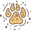 dog, footprints, track, pet, animal 