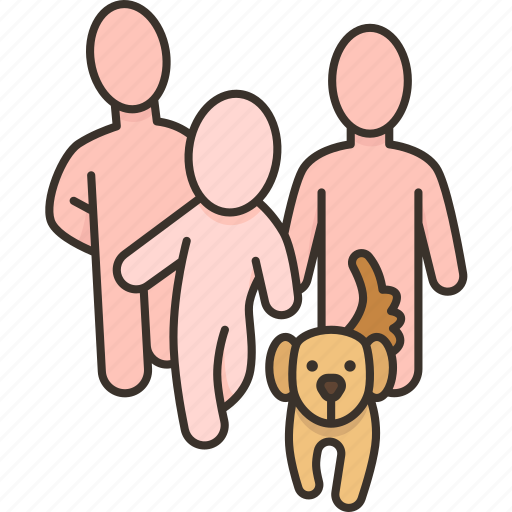 Dog, pet, family, happy, enjoyment icon - Download on Iconfinder