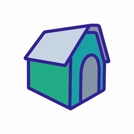 Accessory, comfortable, dog, doghouse, house, roof, soft icon - Download on Iconfinder