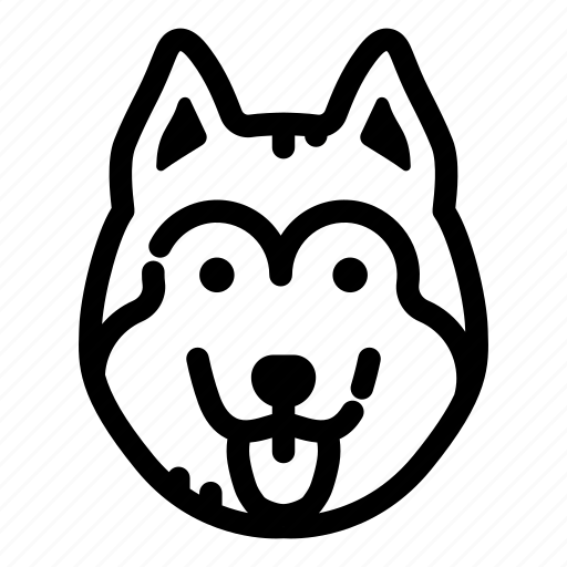Animal, canine, dog, face, husky, pet, puppy icon - Download on Iconfinder