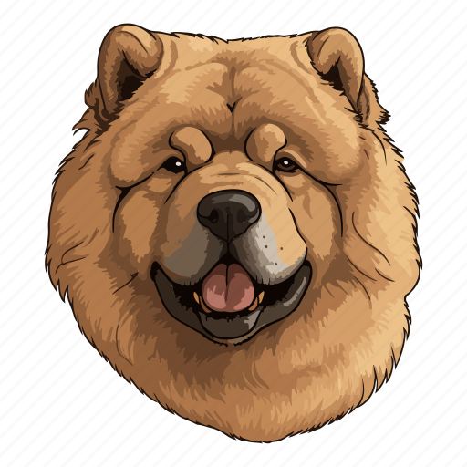 Dog, pet, puppy, animal, breed, chow chow, canine icon - Download on Iconfinder