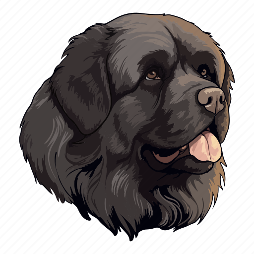 Dog, pet, puppy, animal, breed, newfoundland, canine icon - Download on Iconfinder