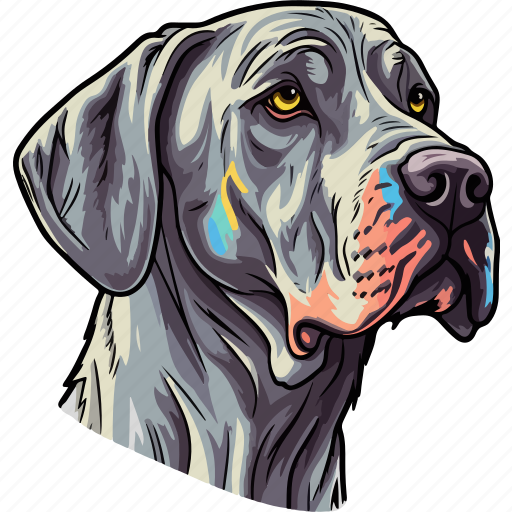 Great dane dog, dog, pet, puppy, animal, breed, canine icon - Download on Iconfinder