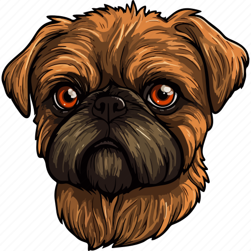 Brussels griffon dog, dog, pet, puppy, animal, breed icon - Download on Iconfinder
