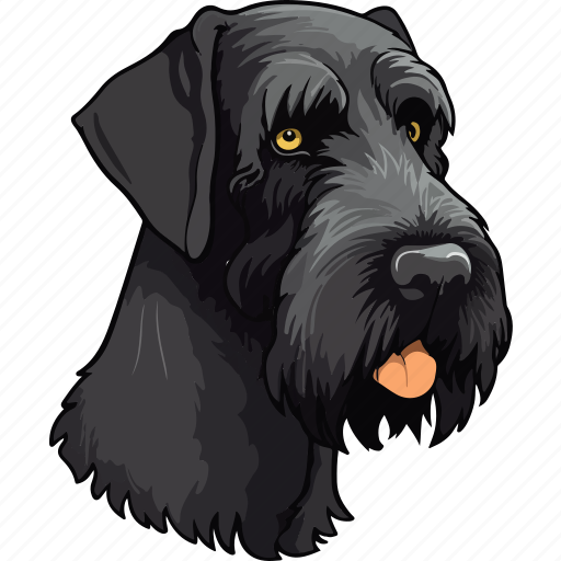 Dog, pet, puppy, animal, breed, canine, giant schnauzer icon - Download on Iconfinder