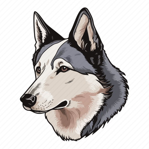 Breed, dog, puppy, pet, siberian, laika, husky icon - Download on Iconfinder