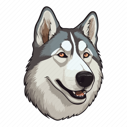 Dog, puppy, animal, pet, husky, laika, siberian icon - Download on Iconfinder