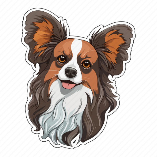 Papillon, dog, pet, puppy, animal, breed, canine icon - Download on Iconfinder