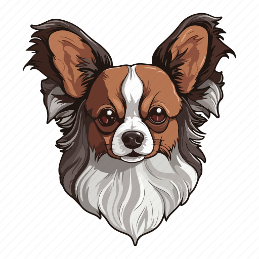 Dog, puppy, animal, pet, cute, papillon, breed icon - Download on Iconfinder