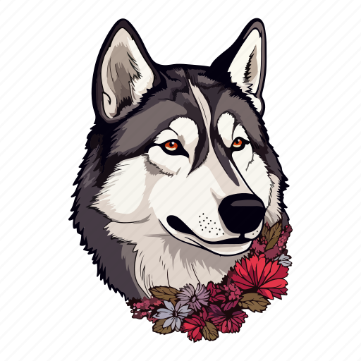 Dog, pet, puppy, breed, husky, siberian, laika icon - Download on Iconfinder