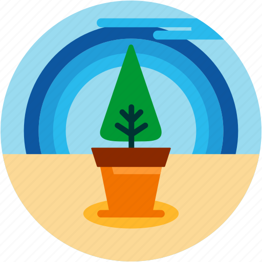 Cloud, good, plant, pot, rainbow, tree icon - Download on Iconfinder