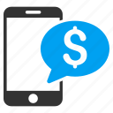 communication, finance, message, mobile phone, money, smartphone, sms